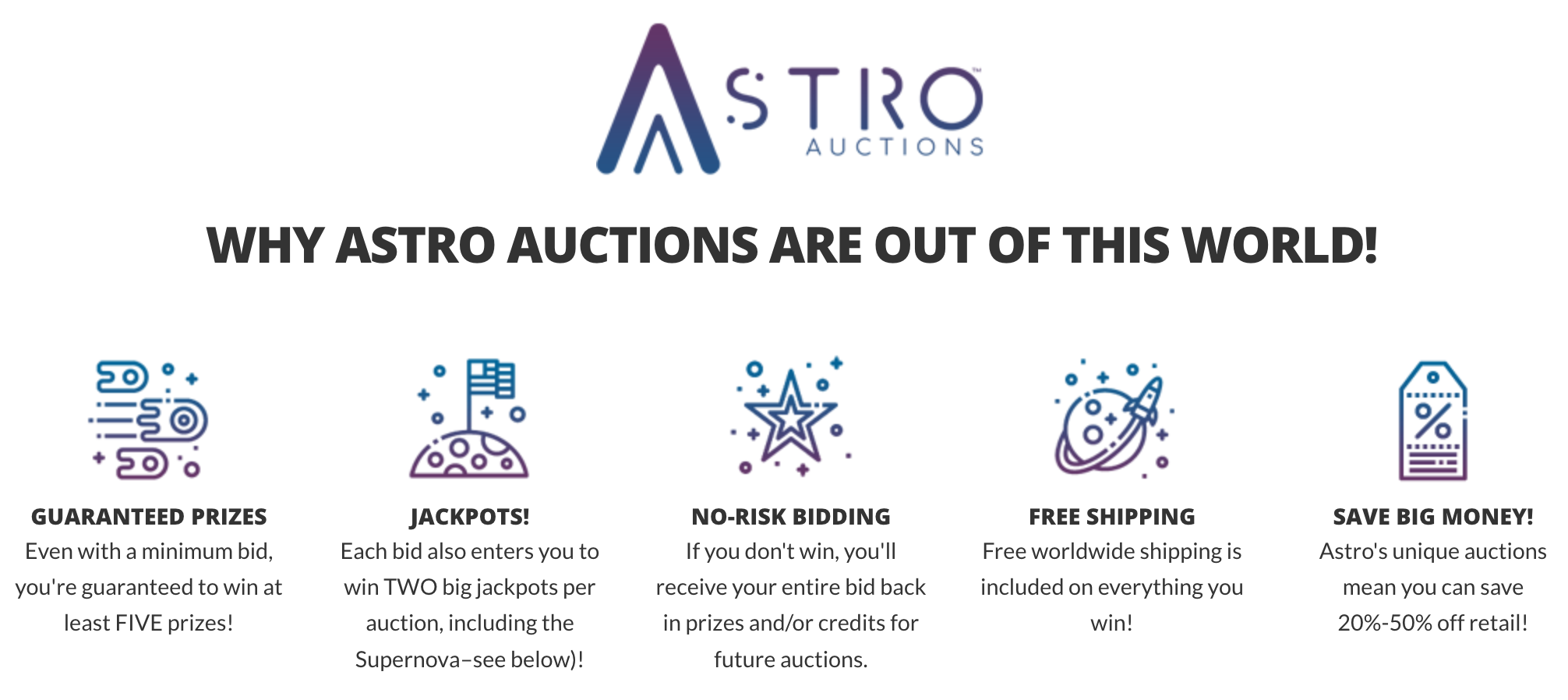 Astro Auctions...one bid and done!
